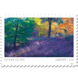 Forever Stamps 2024 Autumn Colors – Seasonal Celebration, First-Class Postage