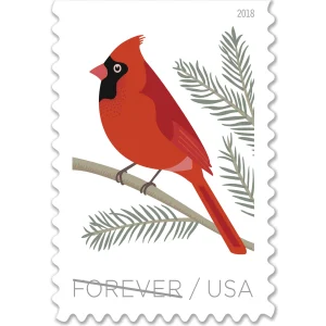 Forever Stamps 2018 Birds in Winter – Seasonal Wildlife, First-Class Postage