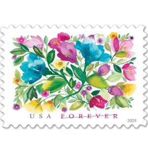 Forever Stamps 2024 Celebration Blooms – Nature Series, First-Class Postage