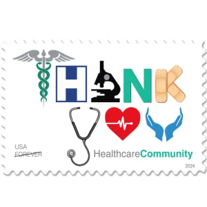 Forever Stamps 2024 Healthcare Community Thank You – Awareness & Appreciation, First-Class Postage