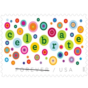 Forever Stamps 2020 Let’s Celebrate! – Celebration Greetings, First-Class Postage