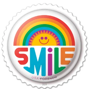 Forever Stamps 2024 Pinback Buttons – Art Collection, First-Class Postage