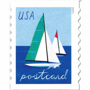 Postcard Rate Stamps 2023 Sailboats – Nautical Theme, Postcard Rate