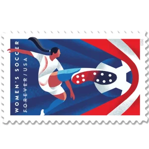 Forever Stamps 2023 Women’s Soccer – Celebrating Female Athletes, First-Class Postage