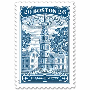 Forever Stamps 2025 Boston World Stamp Show – Philatelic Exhibition, First-Class Postage